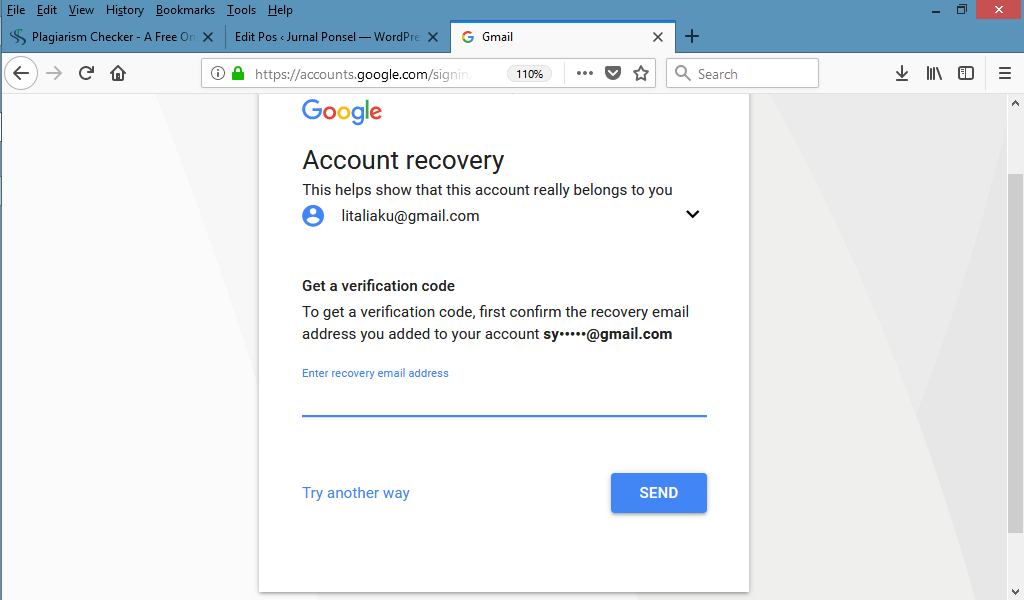 no recovery email for gmail